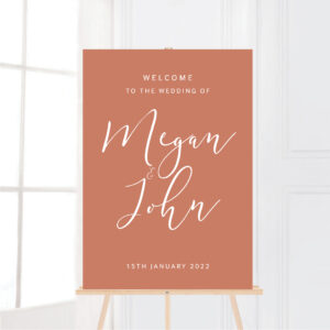 RECTANGLE WEDDING WELCOME SIGN