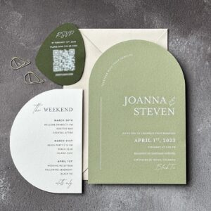 arch wedding invitations