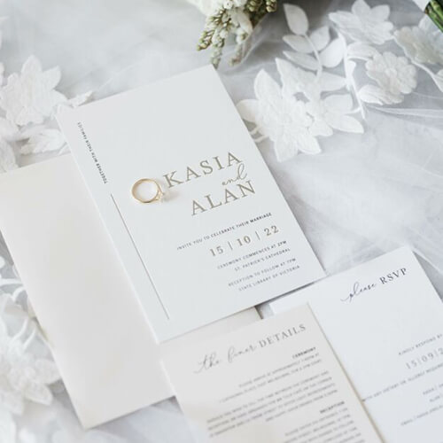 luxe wedding stationery