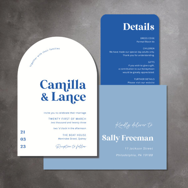 santorini wedding invitations
