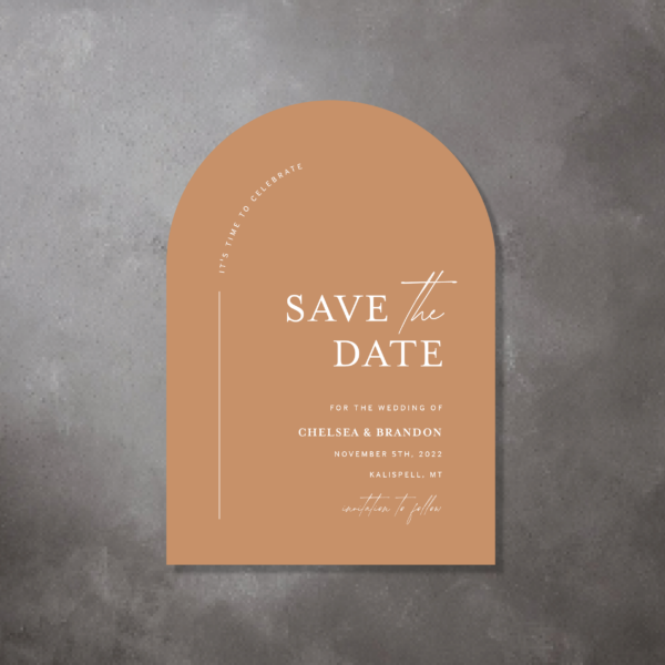 arch save the date cards