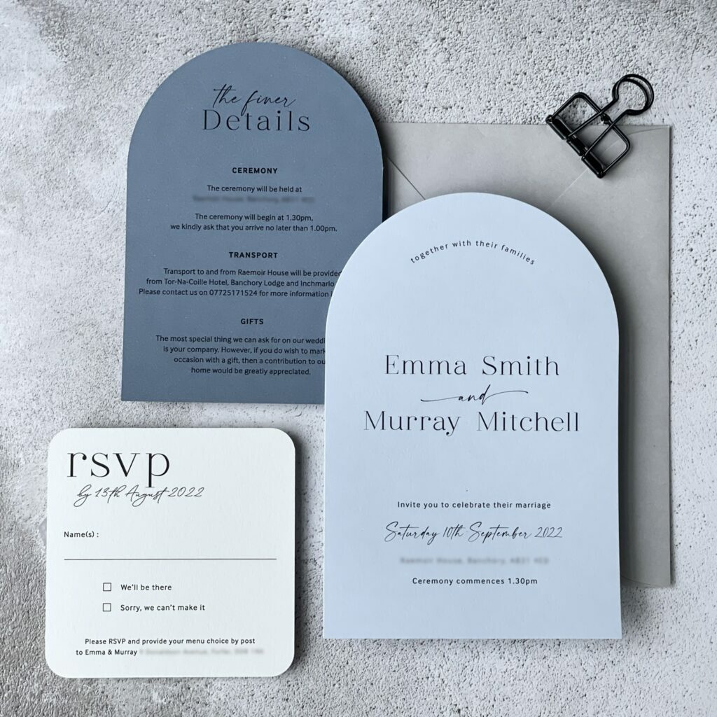 trendy wedding invitations