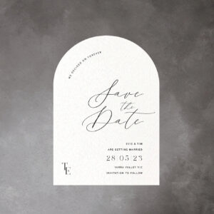 arch save the date cards