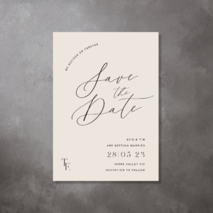 save the date card