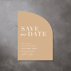 half arch save the dates