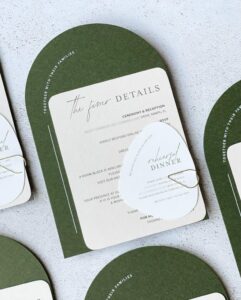 green wedding palette