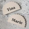 wavy place cards