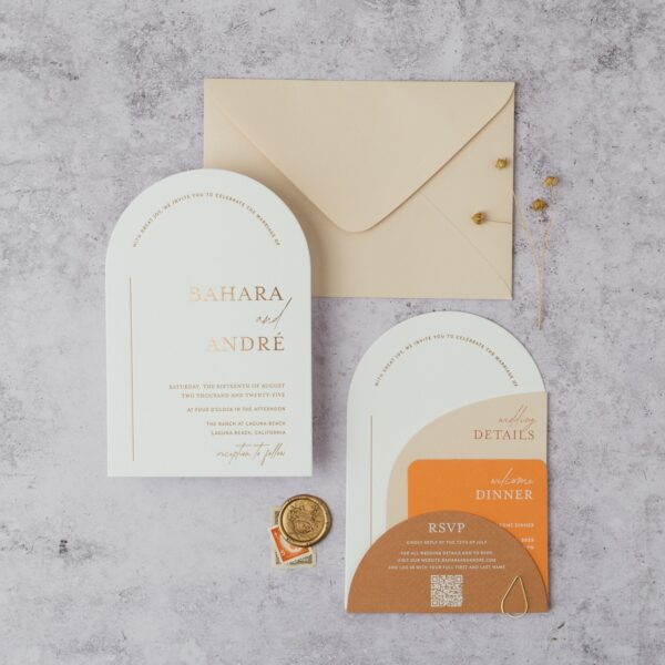 foil wedding invitations