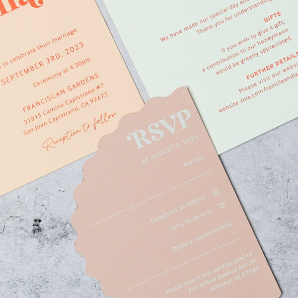 retro wedding invitations