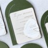 forest green invitations