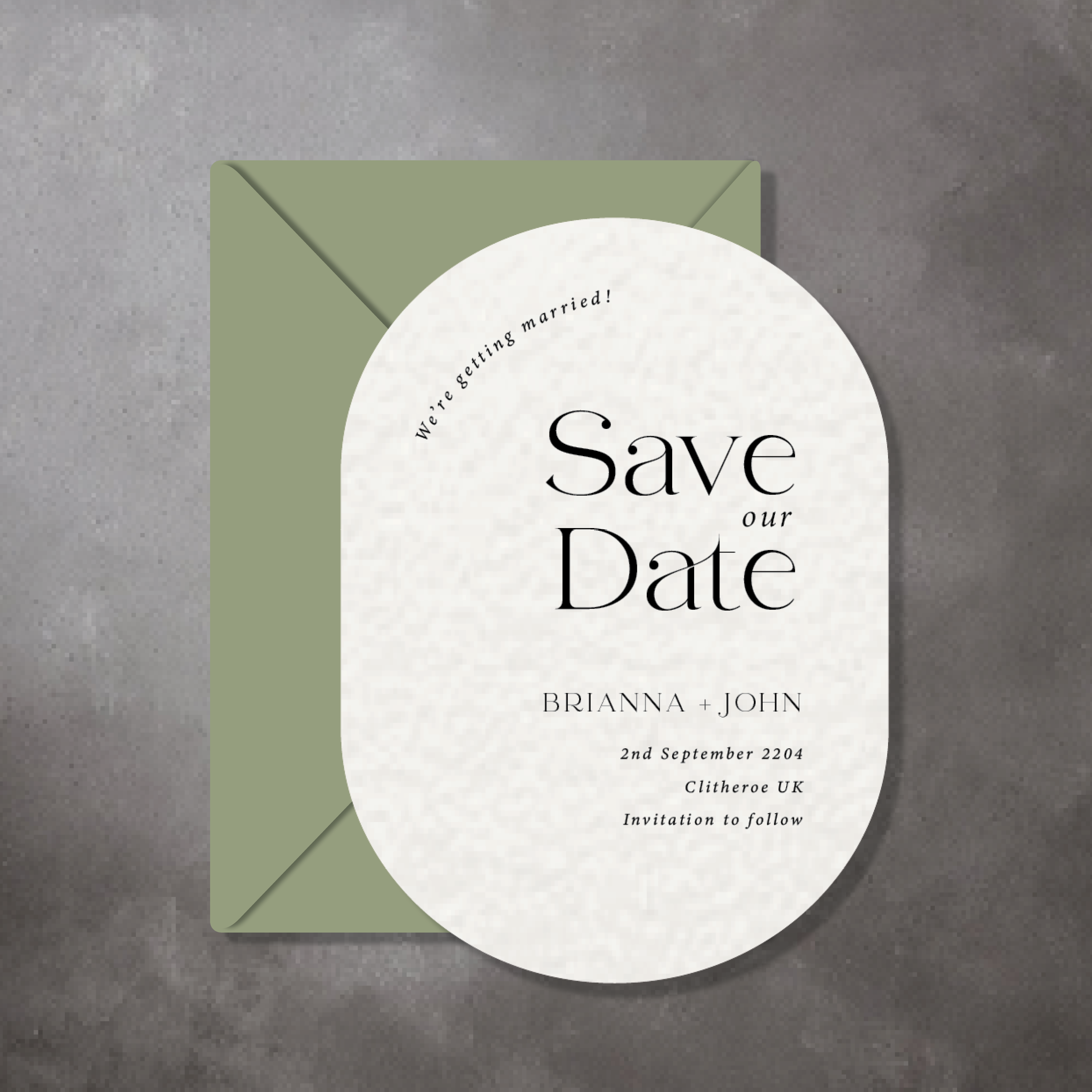 oval save the date