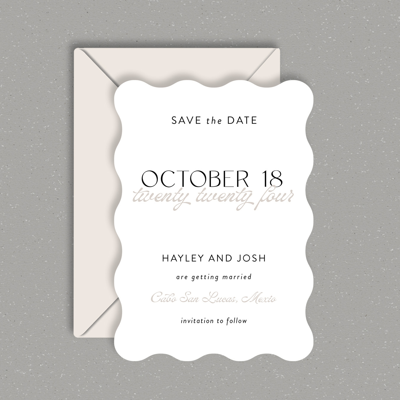 wavy save the date