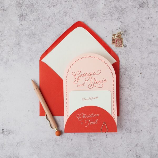 arch wedding invitation