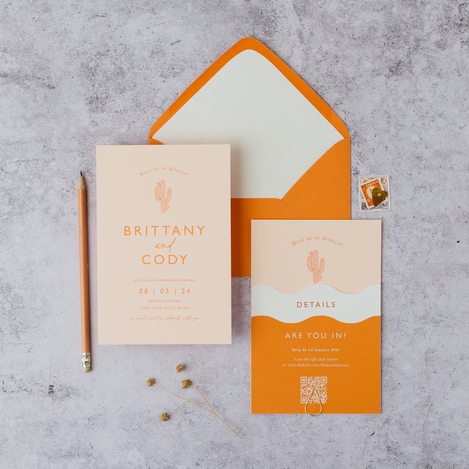 destination wedding invitation