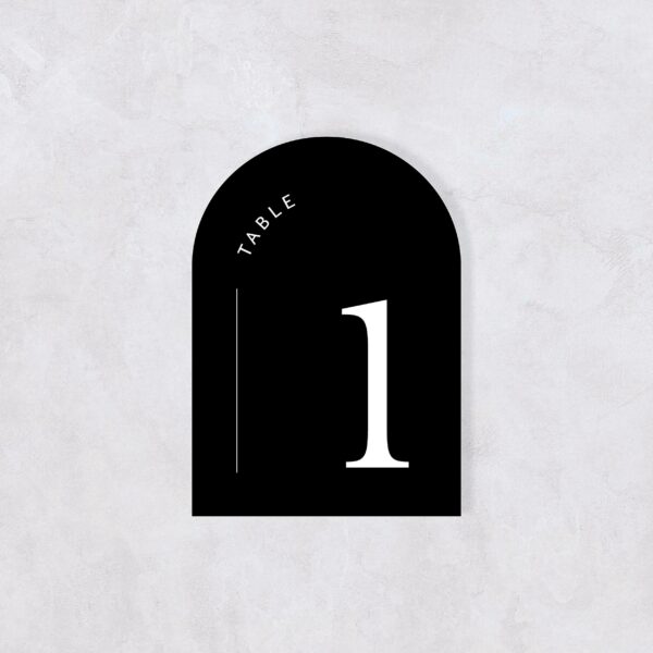 wedding table number