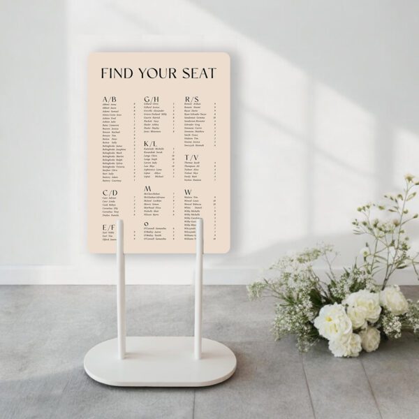 wedding seating chart